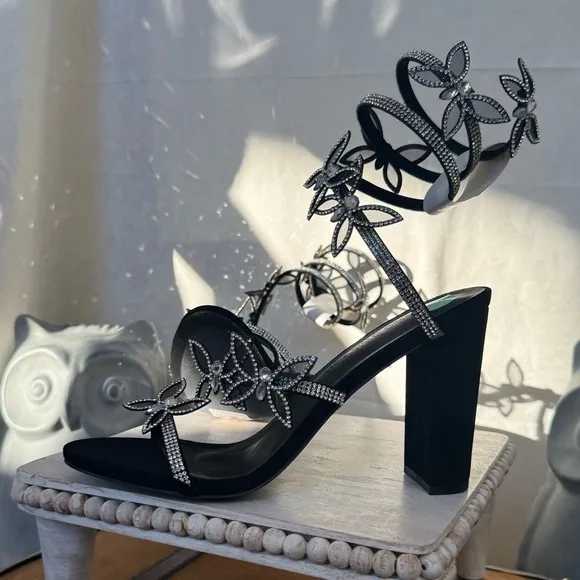 Wild Diva Lounge Butterfly Wrap Sandals - 8.5