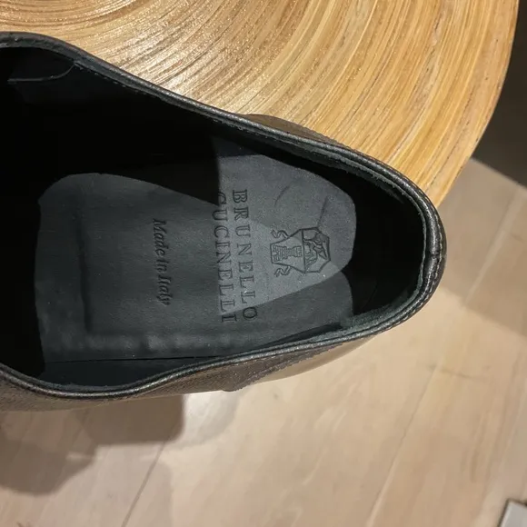 WM Brunello Cucinelli C101 Nero Slip Loafers