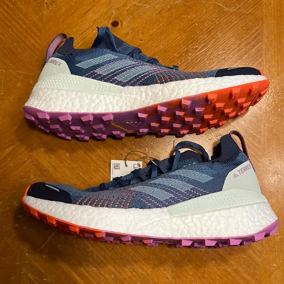 Women Adidas Terrex Two Ultra Boost Primeblue Trail Running Sneakers GX2251 Sz 7