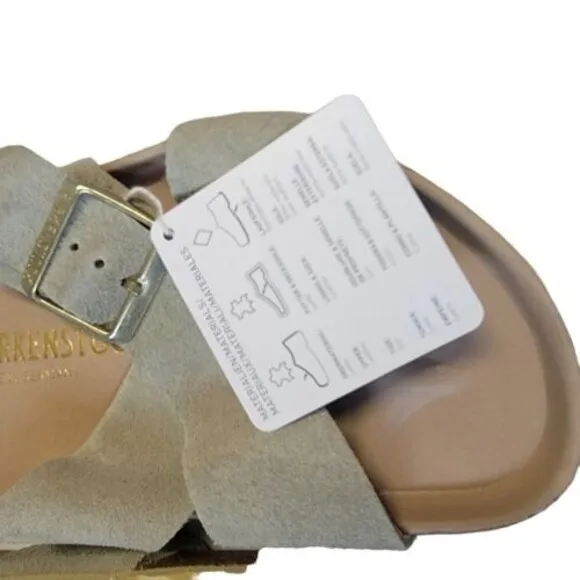 Women Birkenstock Siena Criss Cross Strap Leather Sandals NEW