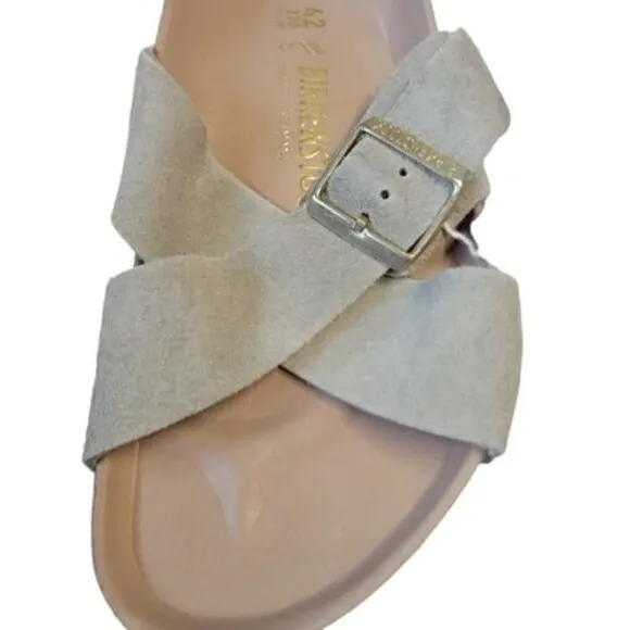 Women Birkenstock Siena Criss Cross Strap Leather Sandals NEW