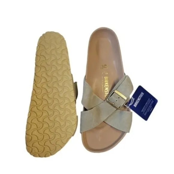 Women Birkenstock Siena Criss Cross Strap Leather Sandals NEW