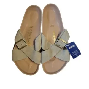 Women Birkenstock Siena Criss Cross Strap Leather Sandals NEW