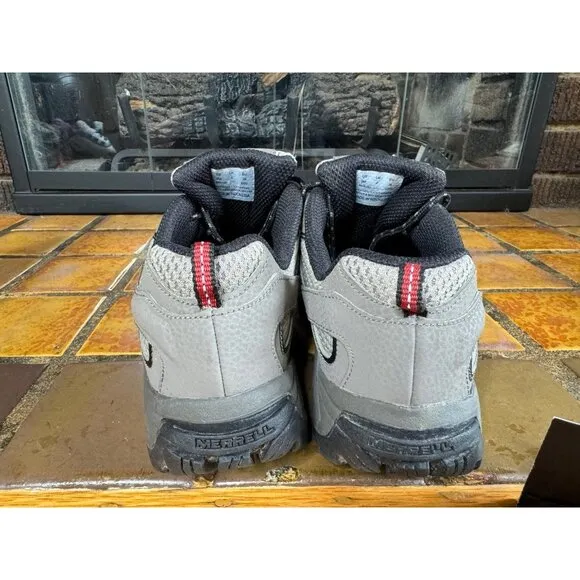 Women’s 6.5 Merrell MOAB 2 Mid Brown Grey Black Athletic Trail Sneakers MK261205