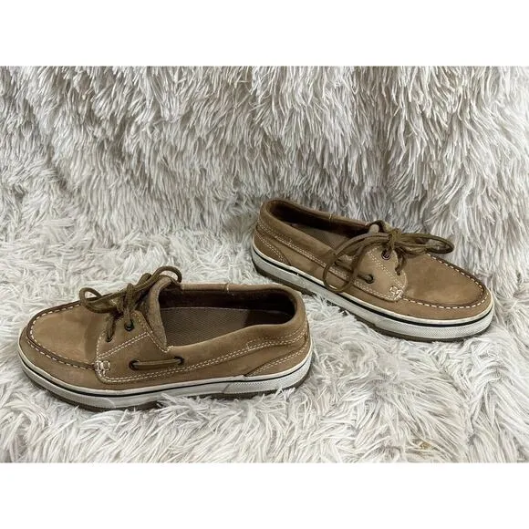 Women’s 7M G H Bass Cayman Loafer Leather Lace Boat Shoes
