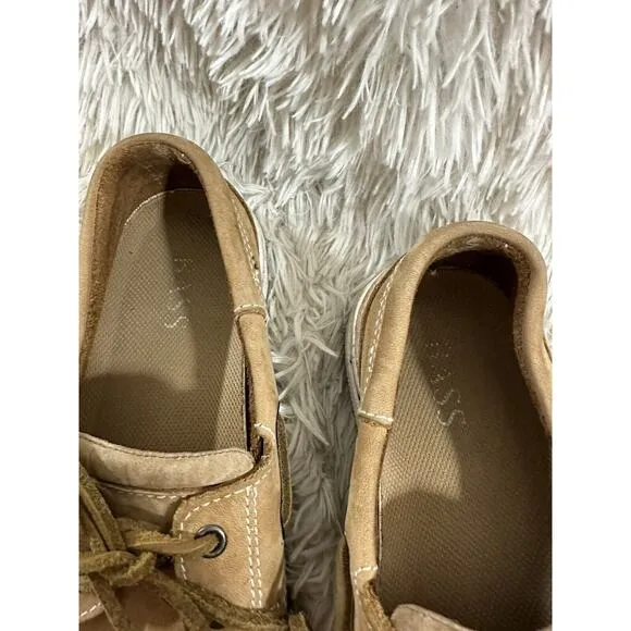 Women’s 7M G H Bass Cayman Loafer Leather Lace Boat Shoes