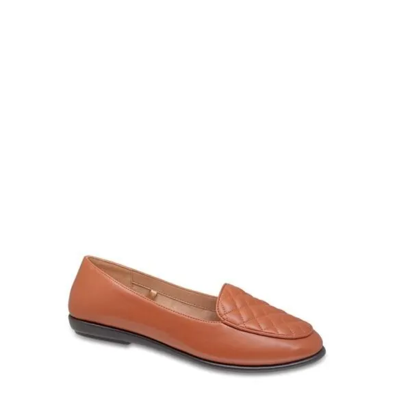 Women’s Briella Wide Width Quilted Leather Ballet Flats Slip-on Comfortable