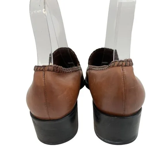 Womens Cole Haan Leather Loafer 7AA Narrow EUC Brazil Flat Shoes 6891