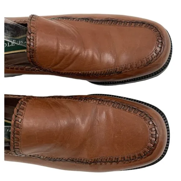 Womens Cole Haan Leather Loafer 7AA Narrow EUC Brazil Flat Shoes 6891