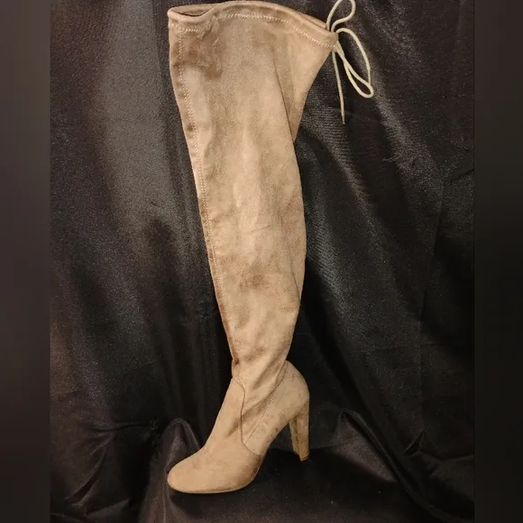Women's Over-the-Knee Tan Boots