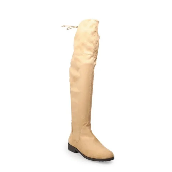Women's SO English Muffin thigh-high boots Size 8