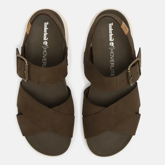 Women's Timberland Wilesport Olive Green Leather Strap Sandals olive