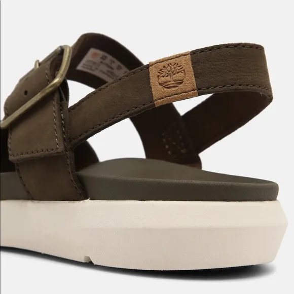 Women's Timberland Wilesport Olive Green Leather Strap Sandals olive