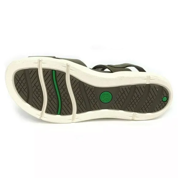 Women's Timberland Wilesport Olive Green Leather Strap Sandals olive
