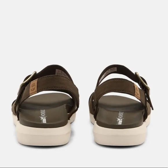 Women's Timberland Wilesport Olive Green Leather Strap Sandals olive