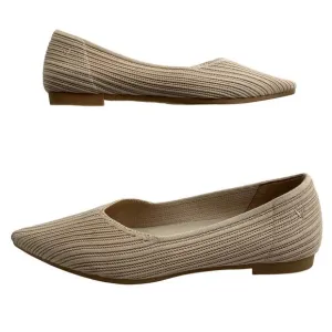Women's Vivaia Aria Beige Nude Pointed Toe Washable Ballet Flats Shoes sz 9(40)