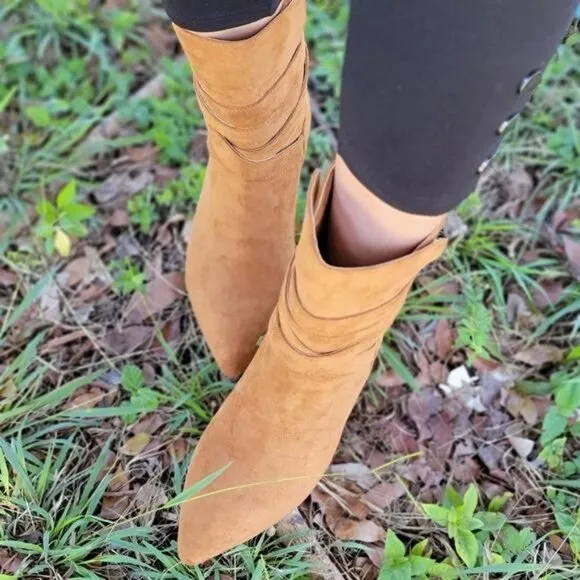 Women's Wrapped Around Strappy Chunky Booties