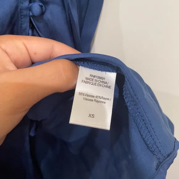 Young Fabulous &amp; Broke Blue Jameson Mini Wrap Cocktail Dress