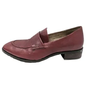 Yuko Imanishi burgandy wine loafers rubber soles
