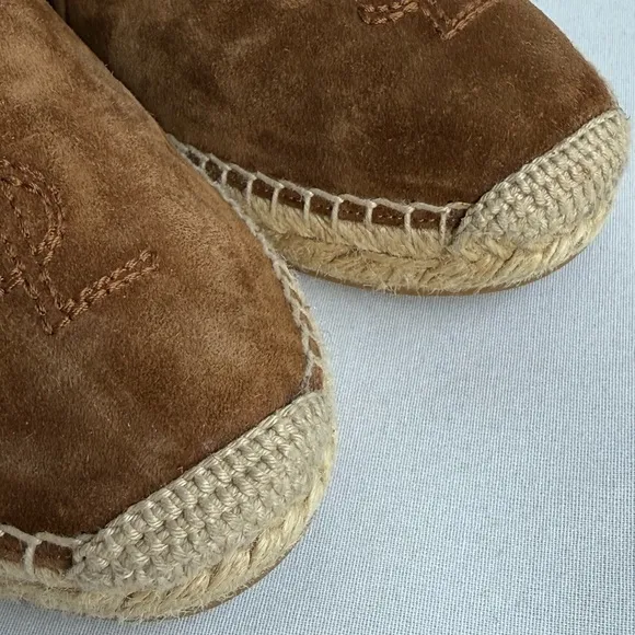 Yves Saint Laurent women’s  Brown Suede Espadrilles size 38 fits 7.5US
