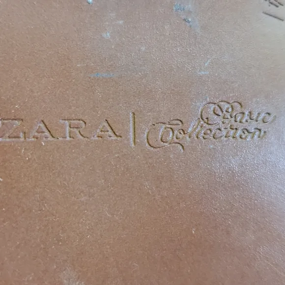 Zara Black Leather Knee High Riding Boots 10