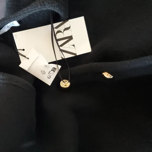 Zara Knit Wrap Cardigan with gold buttons Size M