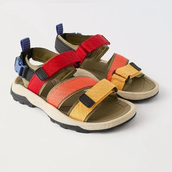 Zara Multicolored Sandals(Size 36/4.5)