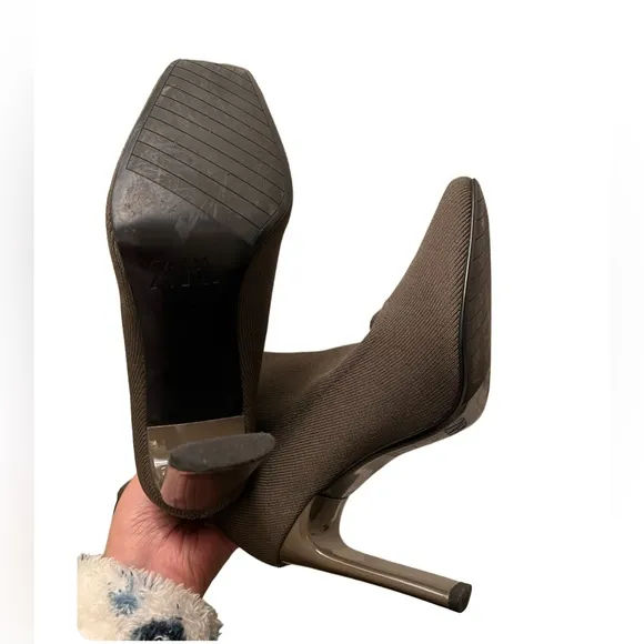 Zara Socks High Heels Ankle Boots