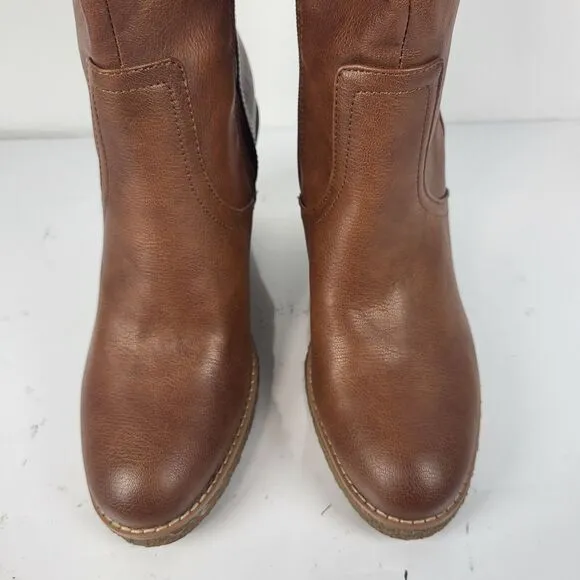 Zodiac Iggy Wedge Knee High Boot Size 8 New
